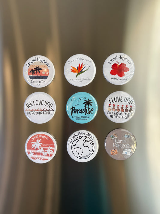 Convention Round Magnets