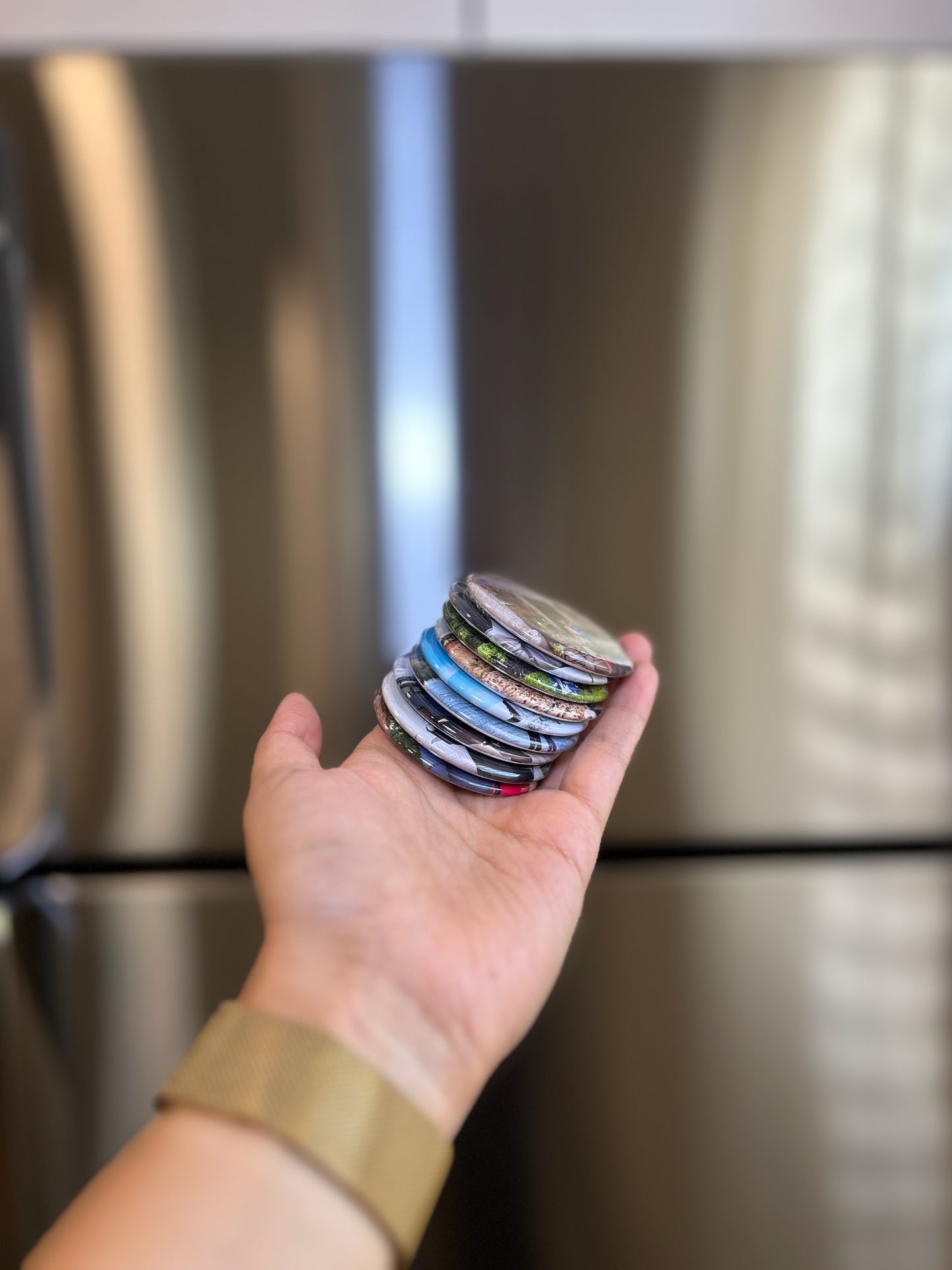 Custom Photo Round Magnets