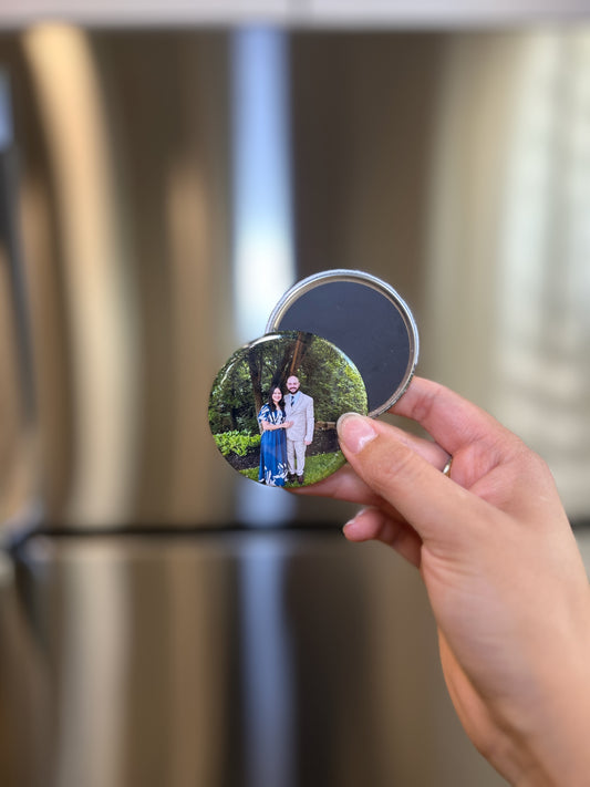 Custom Photo Round Magnets