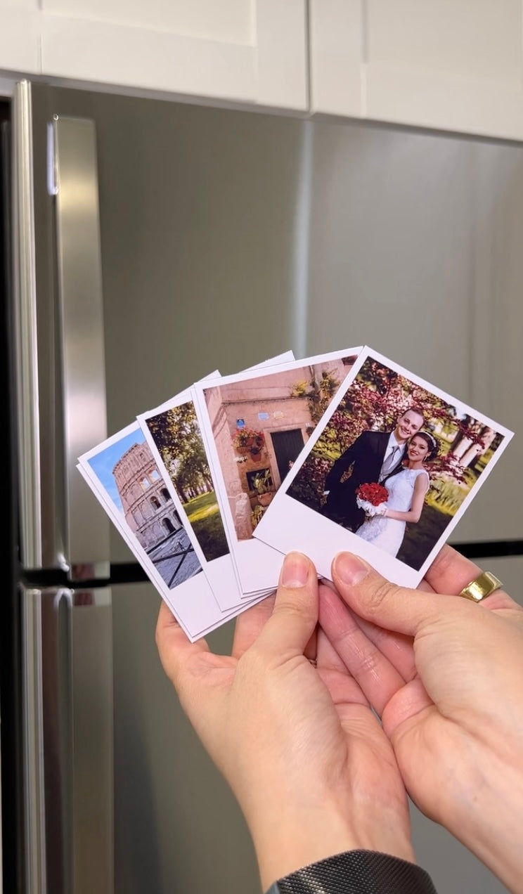 Retro-Style Photo Magnets (Set of 9)